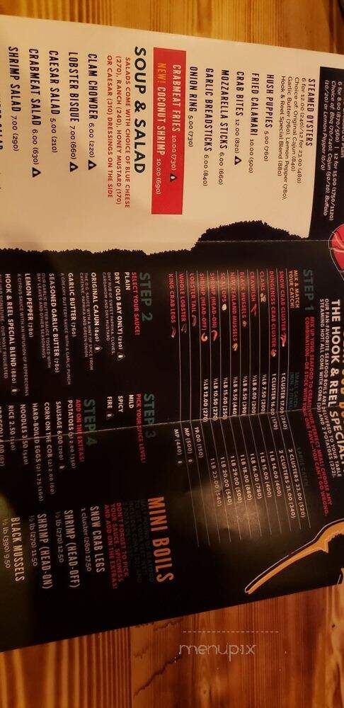 Hook & Reel Cajun Seafood & Bar - West Valley City, UT menu_pic
