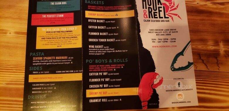 Hook & Reel Cajun Seafood & Bar - West Valley City, UT menu_pic