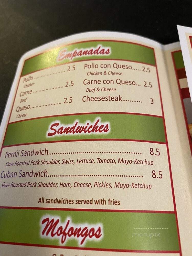 Emilio's Place - Bartonsvllle, PA menu_pic