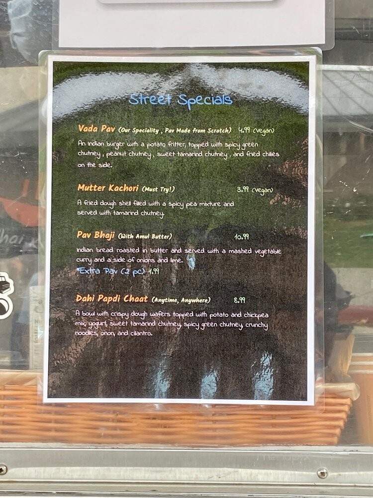 Kadhai Kitchen - San Jose, CA menu_pic