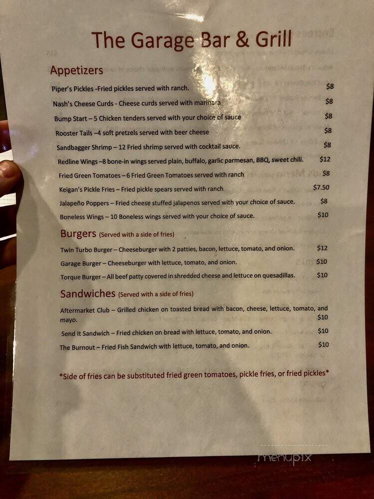 Coal Creek Mountain Grill - Oliver Springs, TN menu_pic