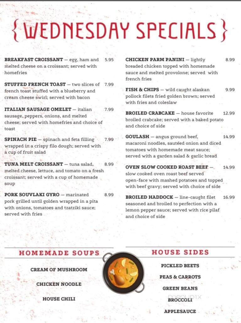 Parkway Diner - Hanover, PA menu_pic