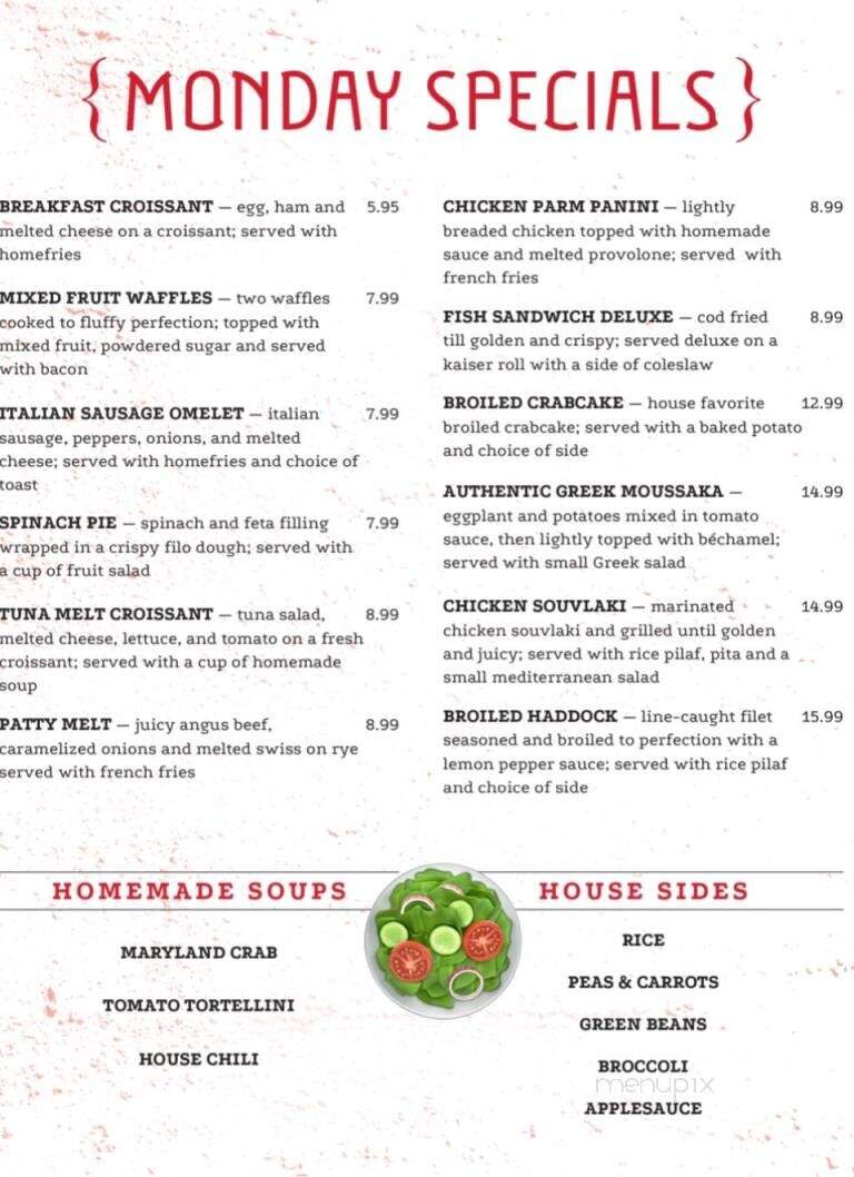 Parkway Diner - Hanover, PA menu_pic