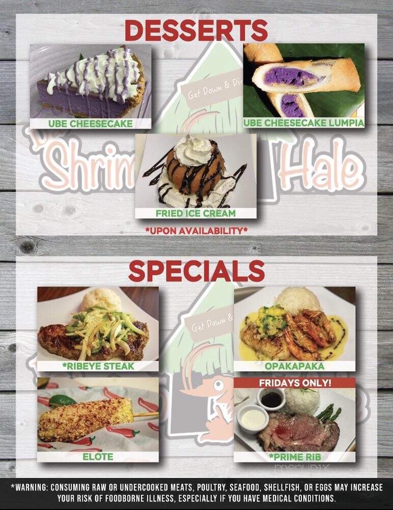 Da Shrimp Hale West - Lahaina, HI menu_pic