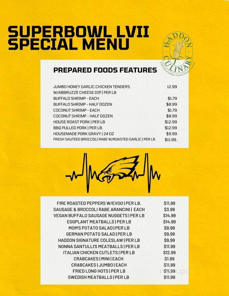 Haddon Culinary - Collingswood, NJ menu_pic