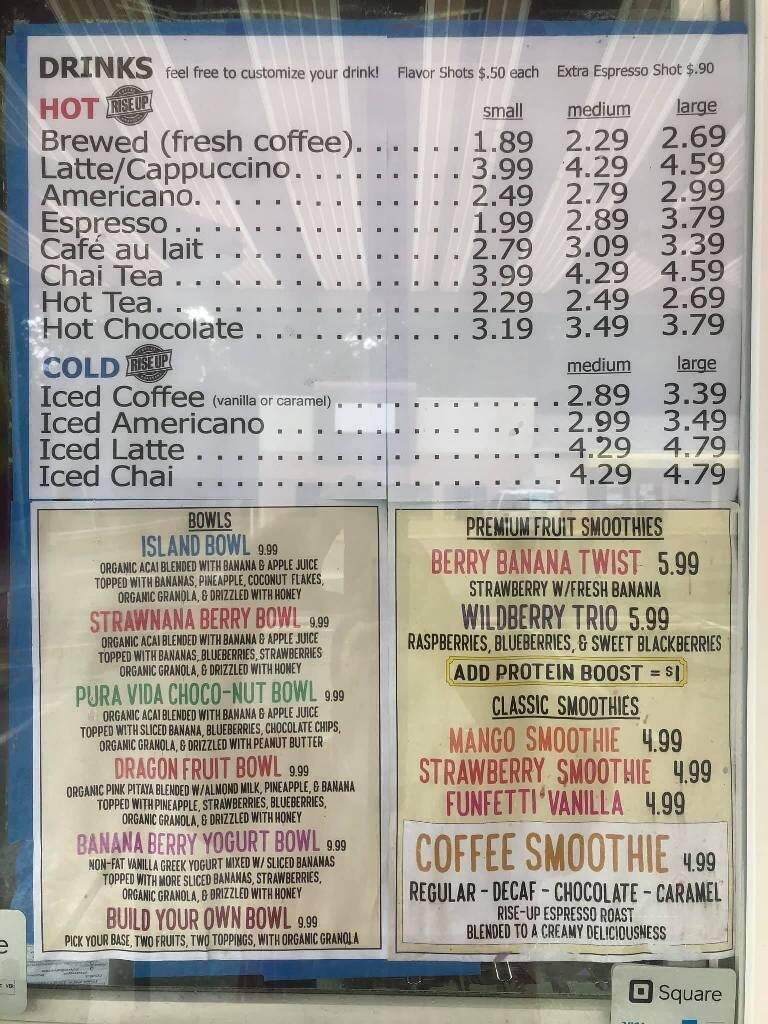 Yo Java Bowl Cafe - Chester, MD menu_pic