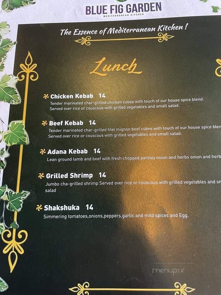 Blue Fig Garden - Cherry Hill, NJ menu_pic