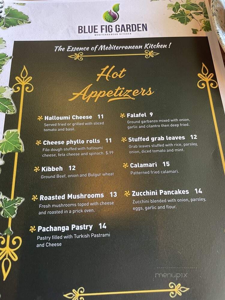 Blue Fig Garden - Cherry Hill, NJ menu_pic