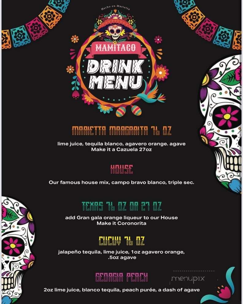 Mamitaco - Marietta, GA menu_pic
