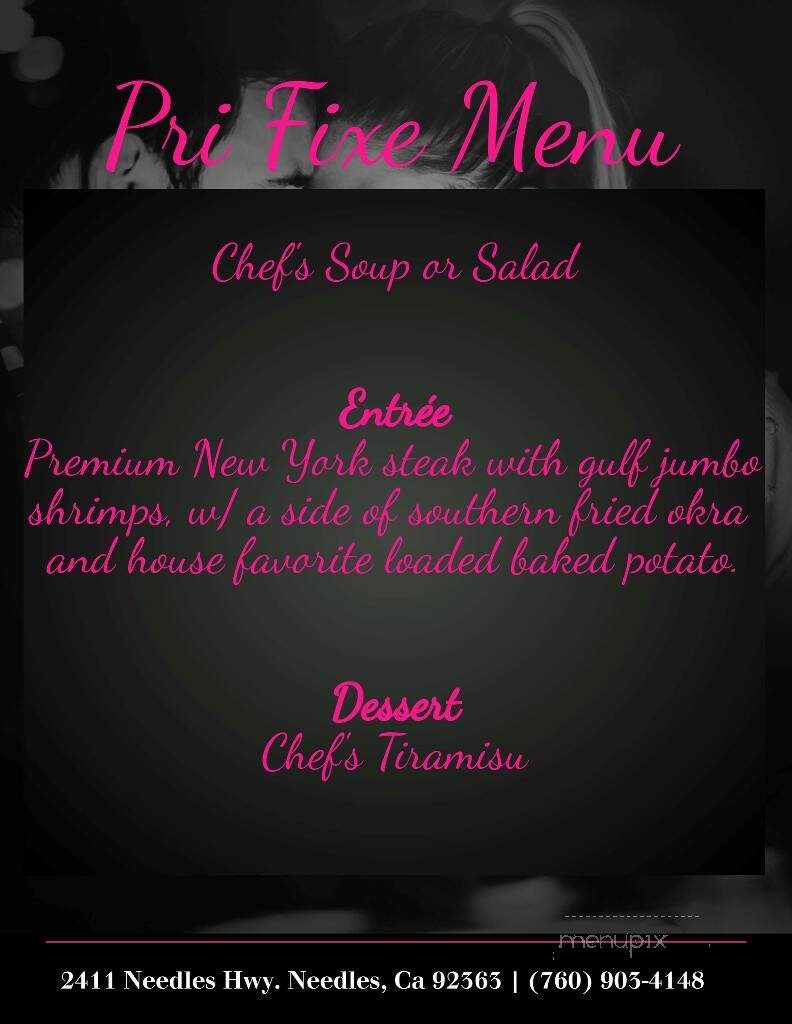 Chilling Point Restaurant & Bar - Needles, CA menu_pic