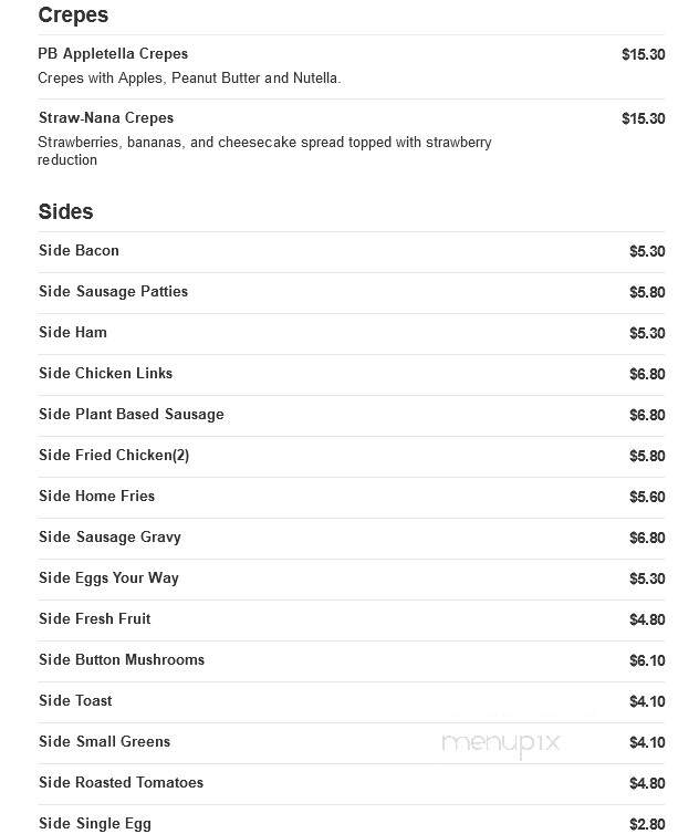 Waffles Incaffeinated - North Huntingdon, PA menu_pic