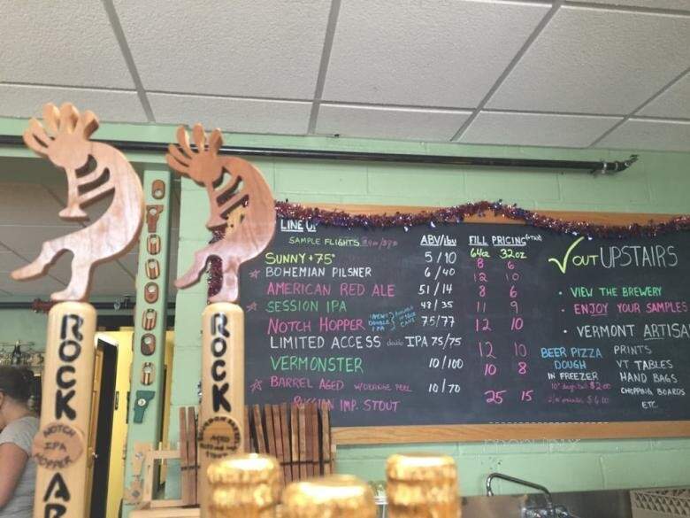 Rock Art Brewery - Morrisville, VT menu_pic