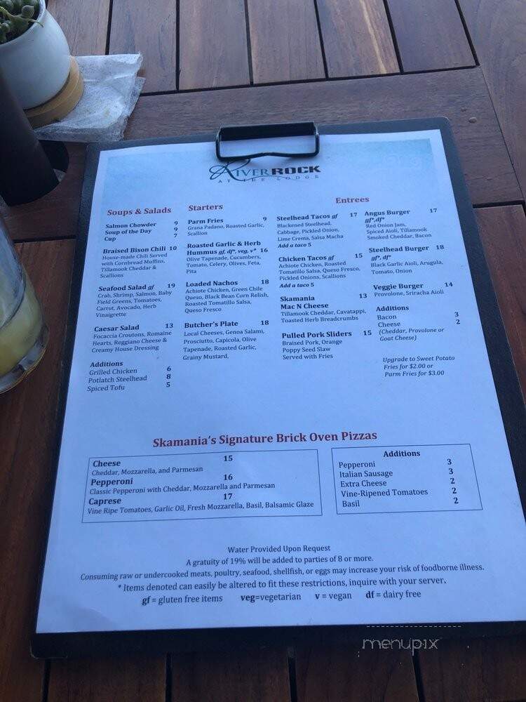 The River Rock - Stevenson, WA menu_pic