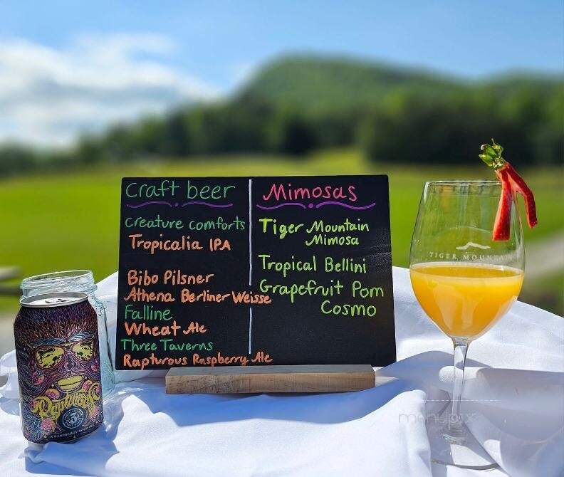 Tiger Mountain Vineyards - Tiger, GA menu_pic