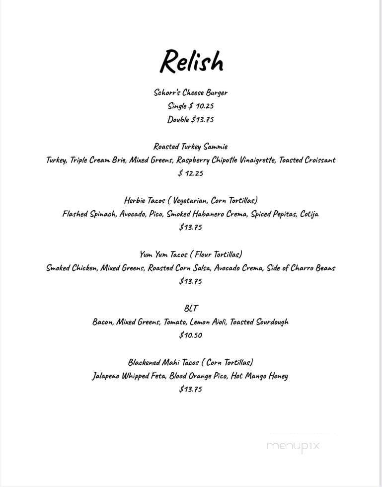 Parker-Binns Vineyard - Mill Spring, NC menu_pic