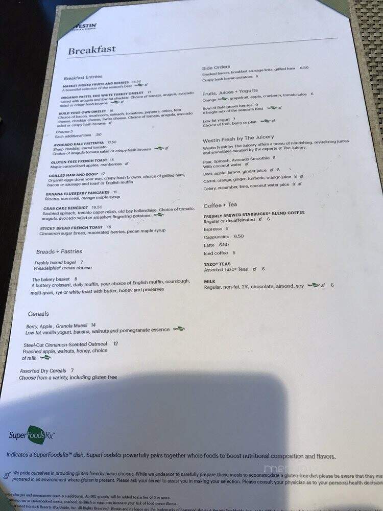 Boulevard Room - Detroit - Detroit, MI menu_pic