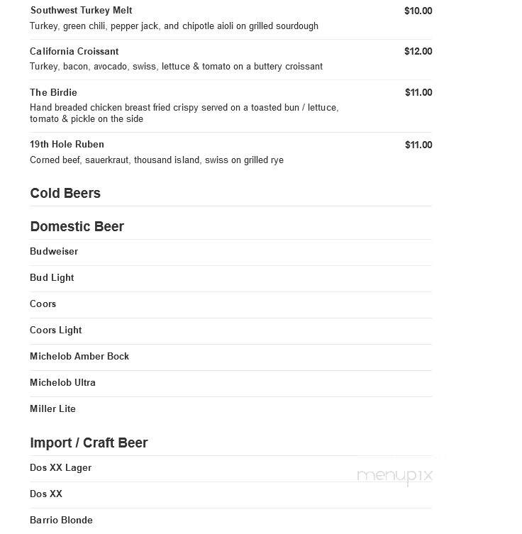 Benson City Grille - Benson, AZ menu_pic