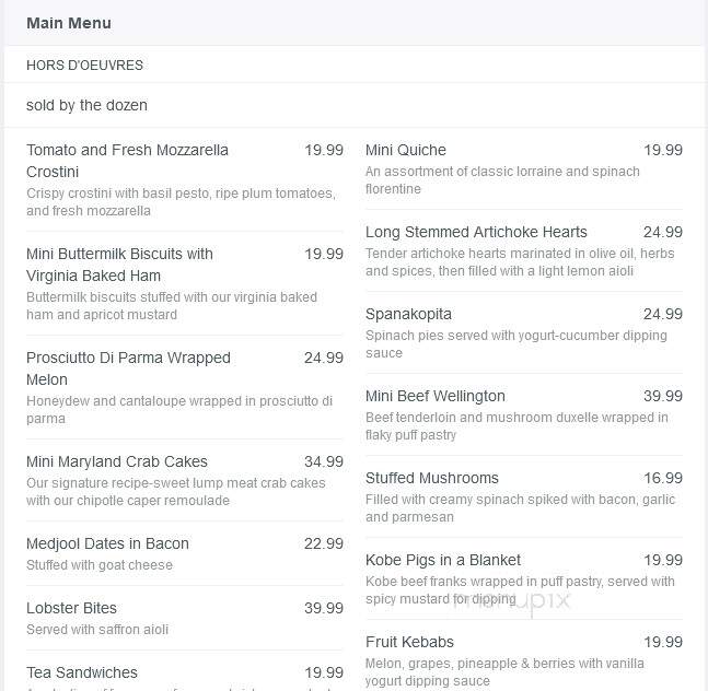 Balducci's Food Lover's Market - Mclean, VA menu_pic