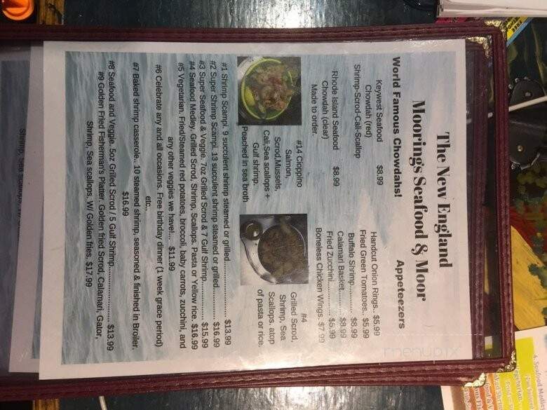 The Moorings - Cape Coral, FL menu_pic