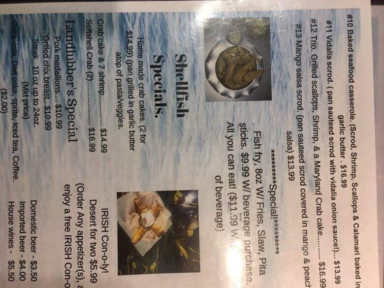 The Moorings - Cape Coral, FL menu_pic