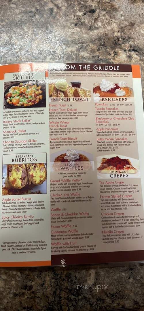 Apple Barrel Cafe - Broken Arrow, OK menu_pic