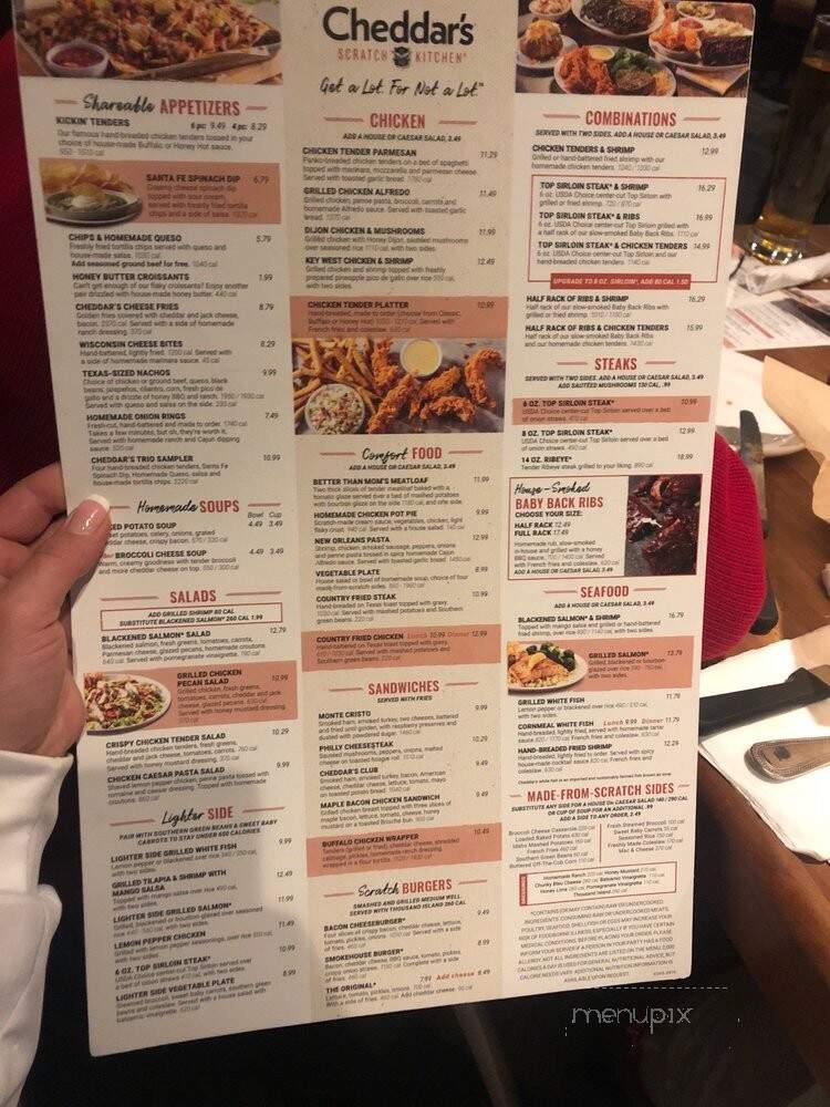 Cheddar's - Clarksville, TN menu_pic