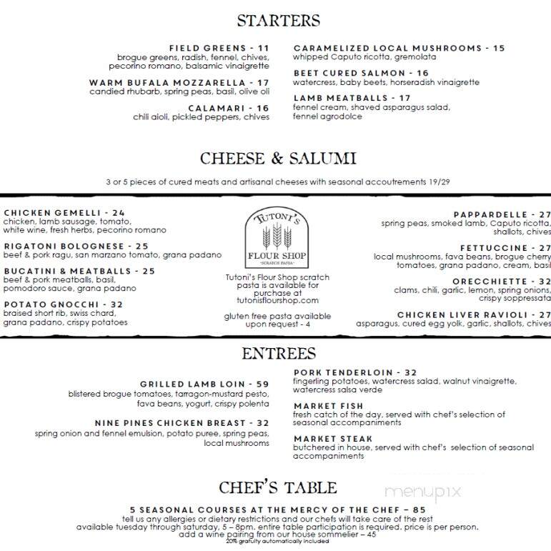 Tutoni's - York, PA menu_pic