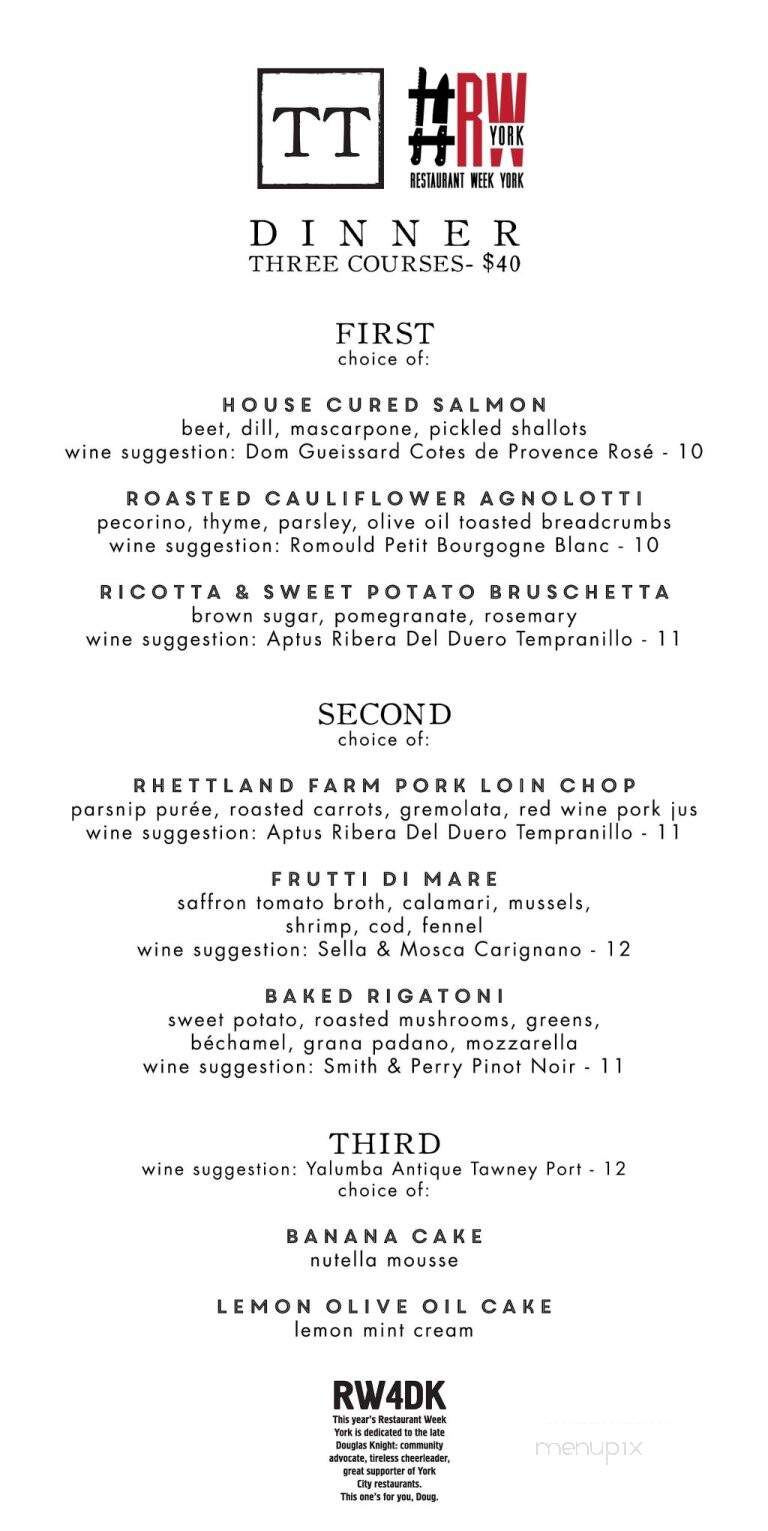 Tutoni's - York, PA menu_pic