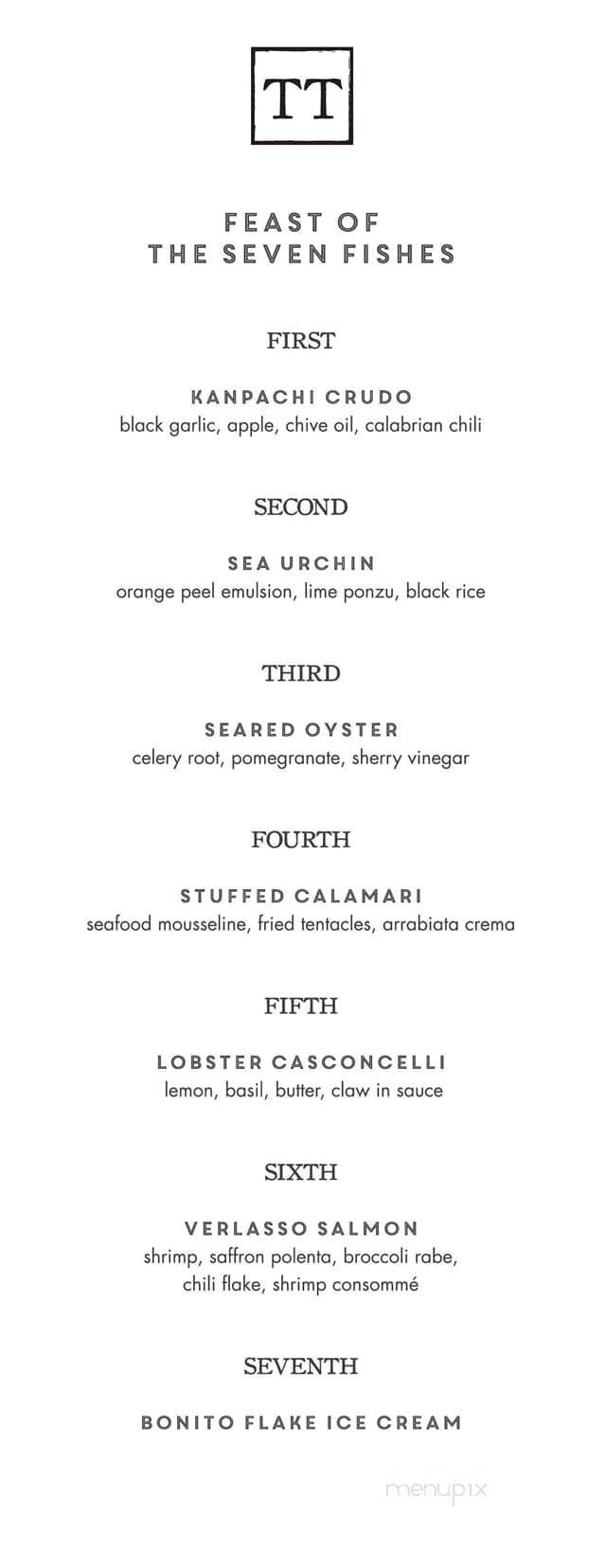 Tutoni's - York, PA menu_pic