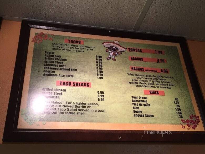 Chavas Mexican Grill - Evansville, IN menu_pic