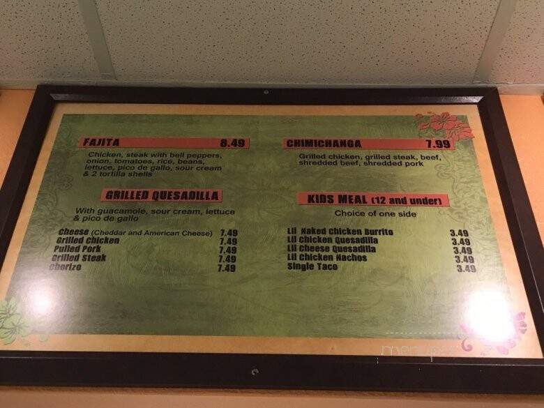 Chavas Mexican Grill - Evansville, IN menu_pic