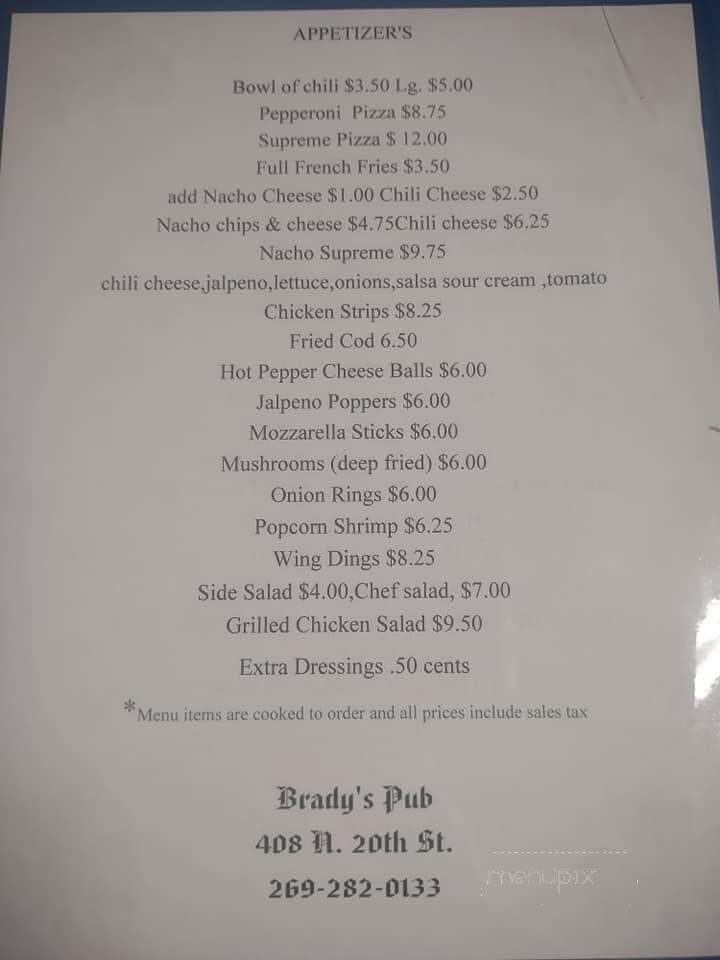 Brady's Pub - Springfield, MI