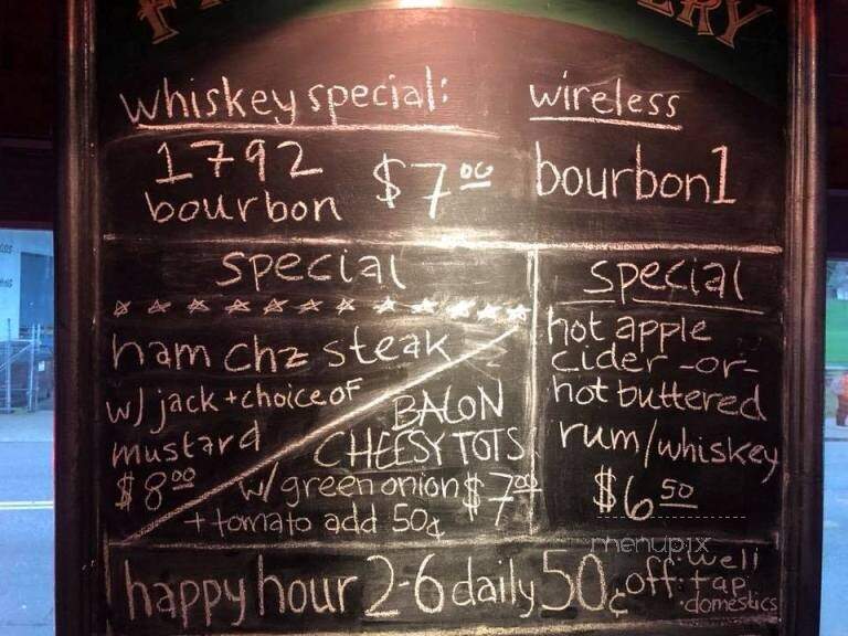 Brooklyn Park Pub - Portland, OR menu_pic