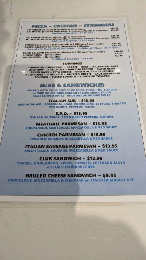 Alpine Bakery & Pizzeria - Alpharetta, GA menu_pic