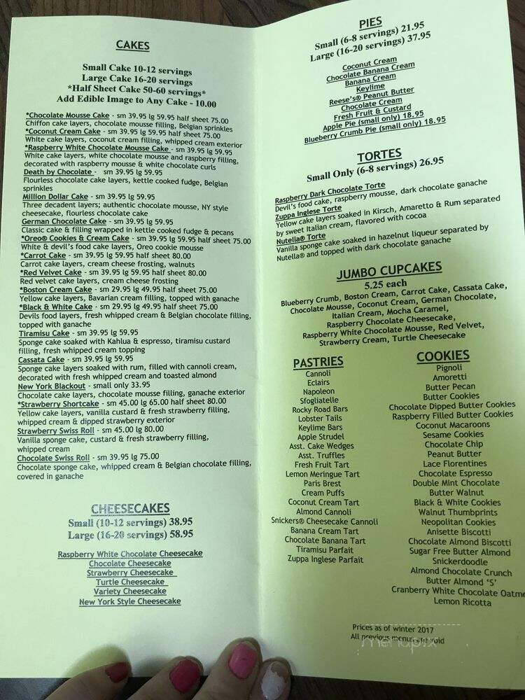 Alpine Bakery & Pizzeria - Alpharetta, GA menu_pic