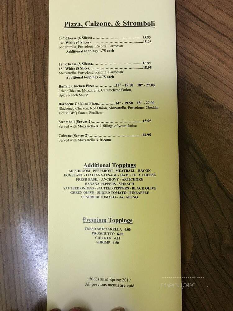 Alpine Bakery & Pizzeria - Alpharetta, GA menu_pic