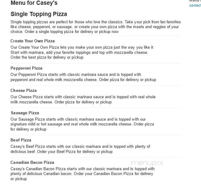 Caseys Carry Out Pizza - Missouri Valley, IA menu_pic