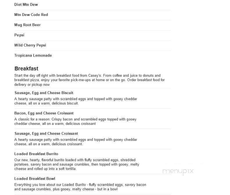 Caseys Carry Out Pizza - Missouri Valley, IA menu_pic
