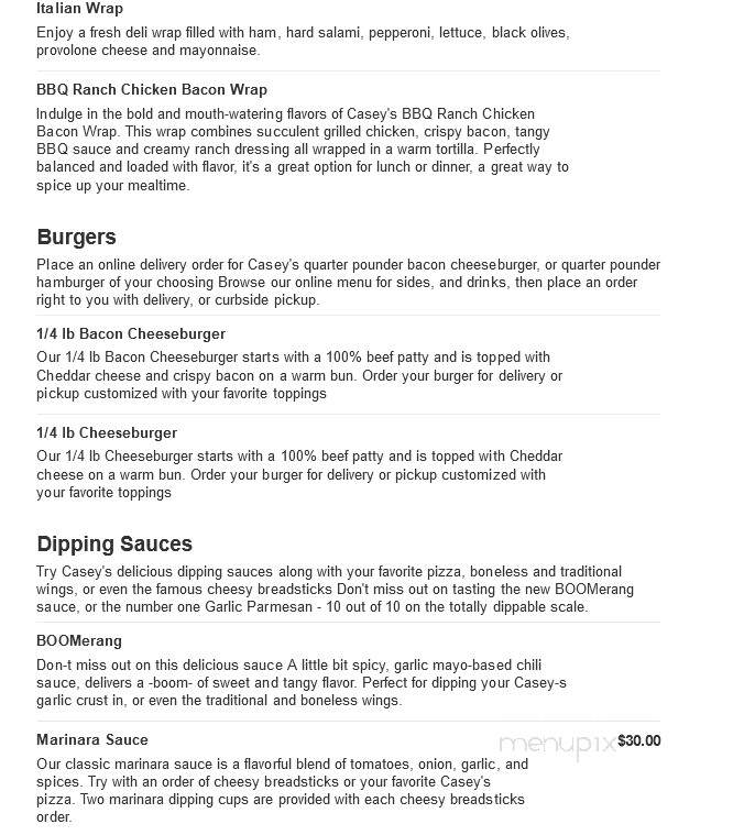 Caseys Carry Out Pizza - Missouri Valley, IA menu_pic