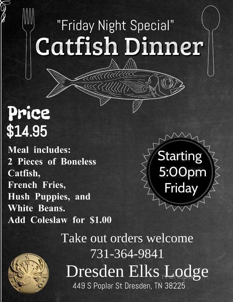 Dresden Elks Lodge - Dresden, TN menu_pic
