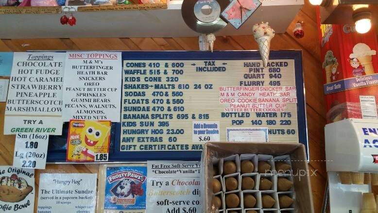 Oink's Dutch Treat - New Buffalo, MI menu_pic