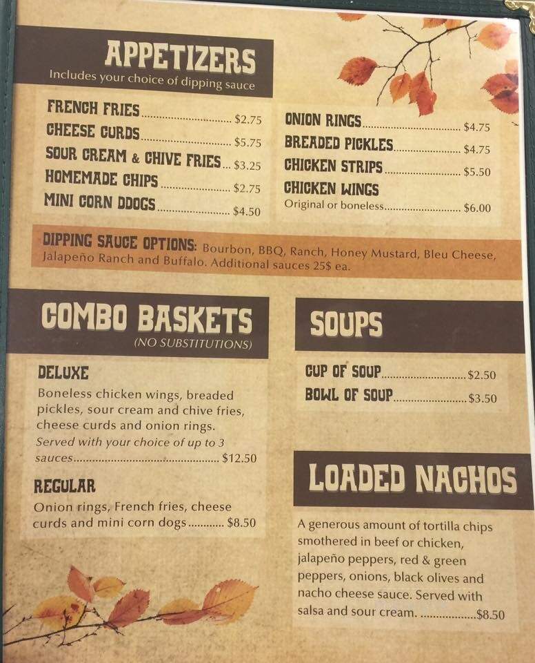 Lindsey Bar & Grill - Marshfield, WI menu_pic