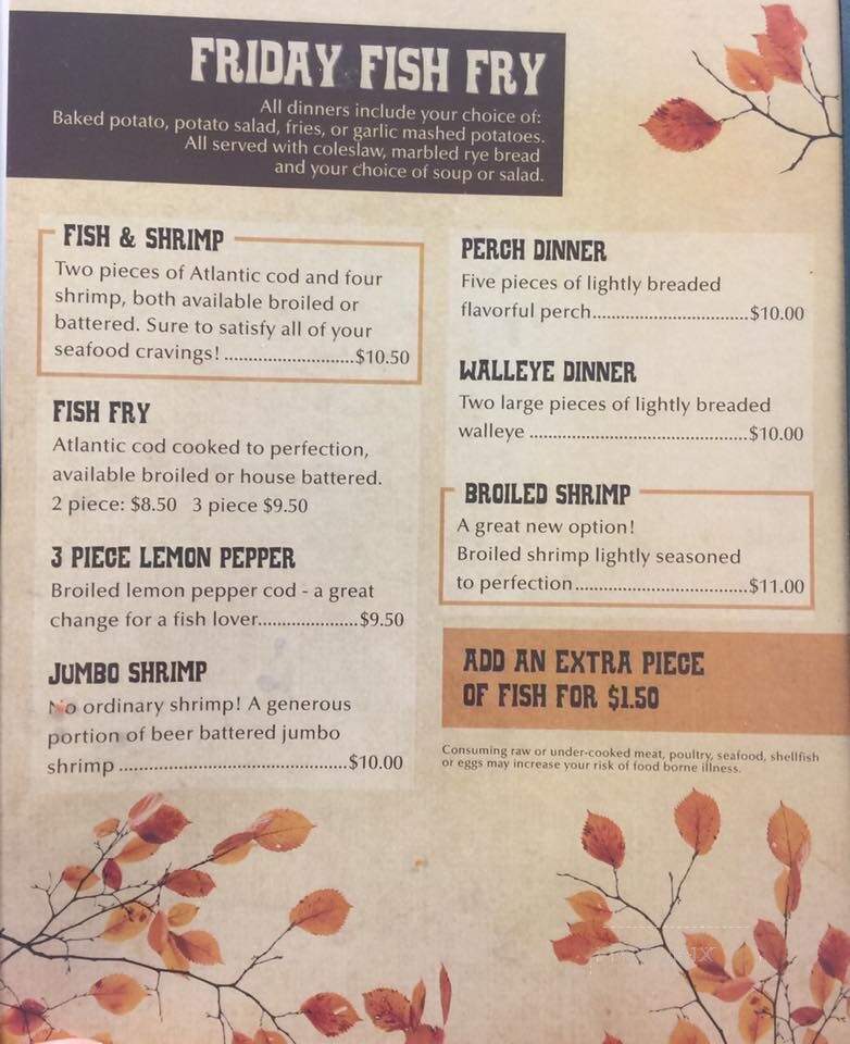Lindsey Bar & Grill - Marshfield, WI menu_pic