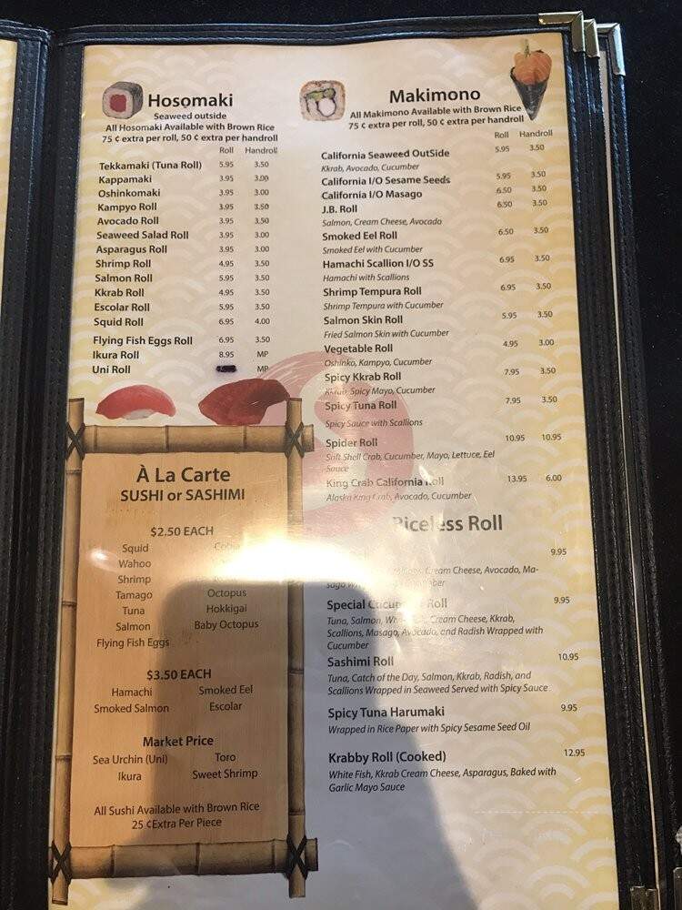 Saito's Japanese Steakhouse - Coconut Creek, FL menu_pic