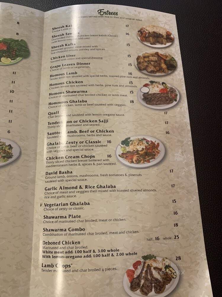 Sheesh Mediterranean - Livonia, MI menu_pic