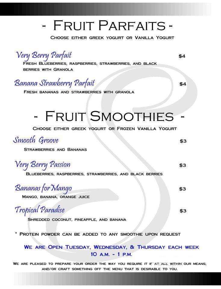 Savvy's Bistro - Mansfield, TX menu_pic