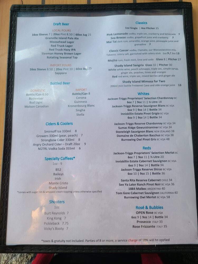 Shady Island Seafood Bar & Grill - Richmond, BC