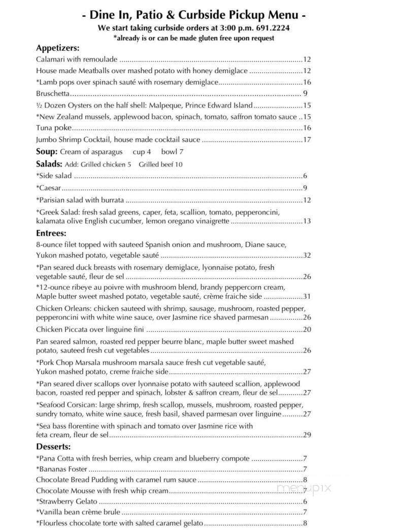 2 Chez - Peoria, IL menu_pic