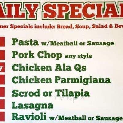 Q's Restaurant & Pizzeria - Hillside, IL menu_pic