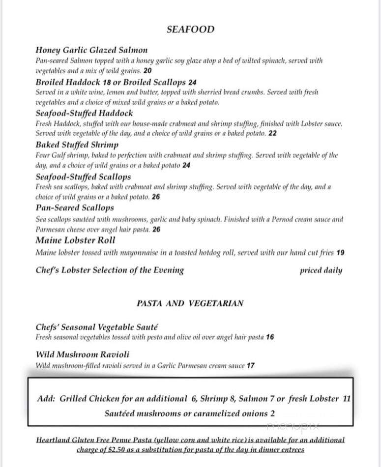 Old Village Inn - Ogunquit, ME menu_pic